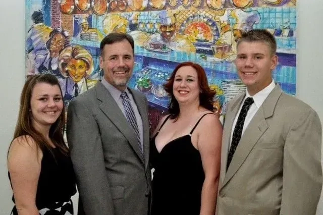 Dr. Edward Olff with his family